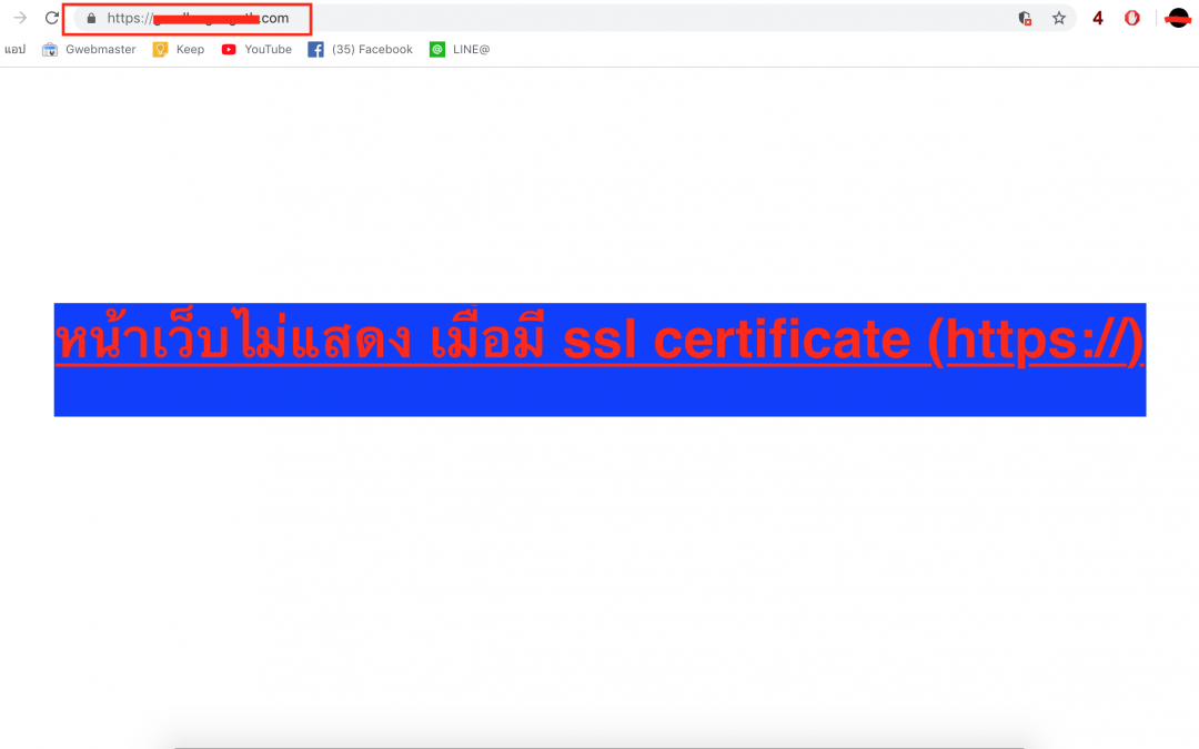 หน้าเว็บไม่แสดง เมื่อมี ssl ( https:// )